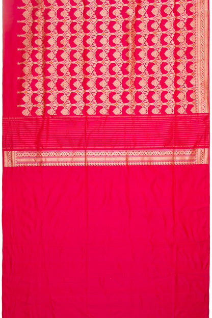 Banarasi Silk Kadwa Jaal Pink Saree