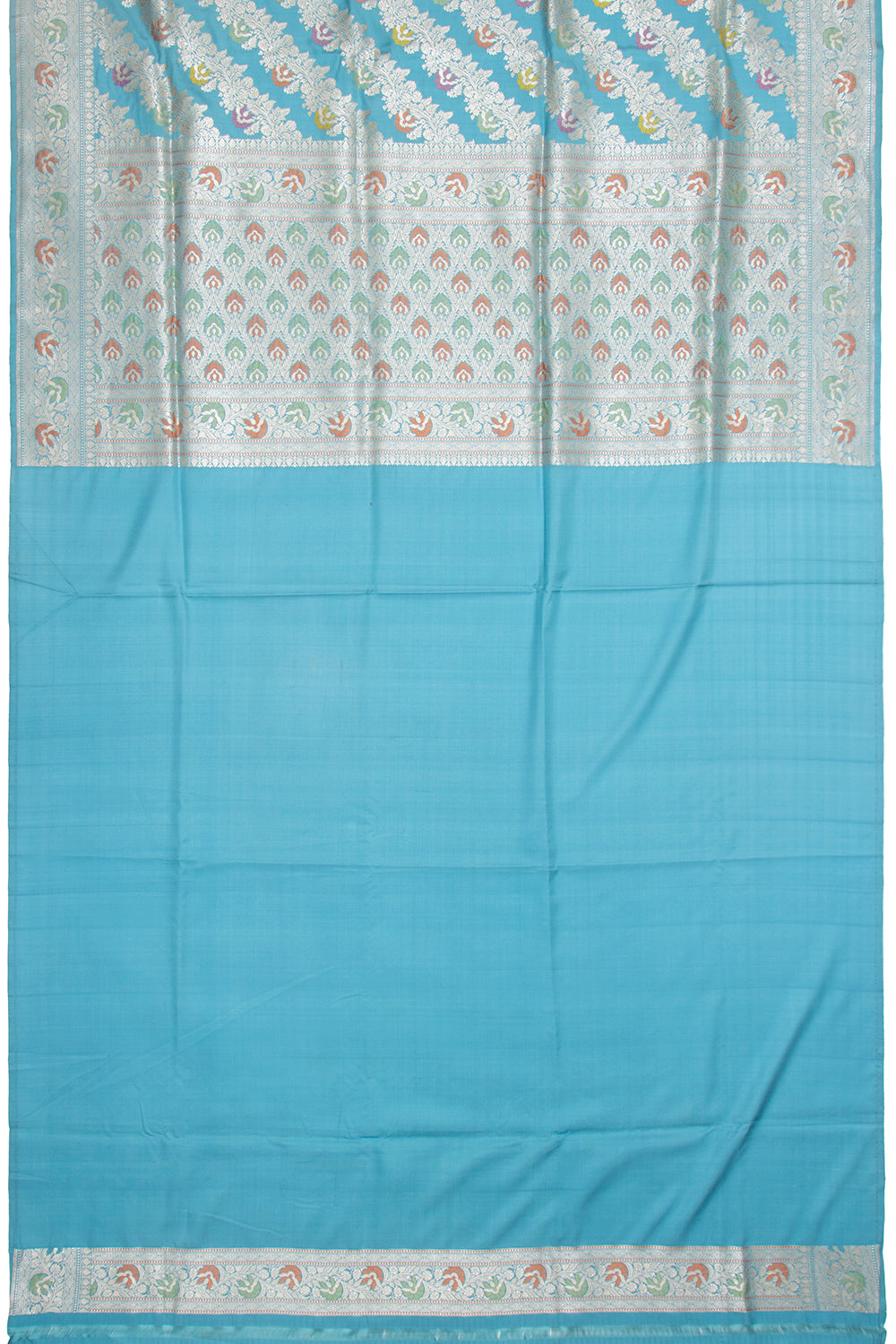 Banarasi Silk Kadwa Jaal Sky Blue Saree