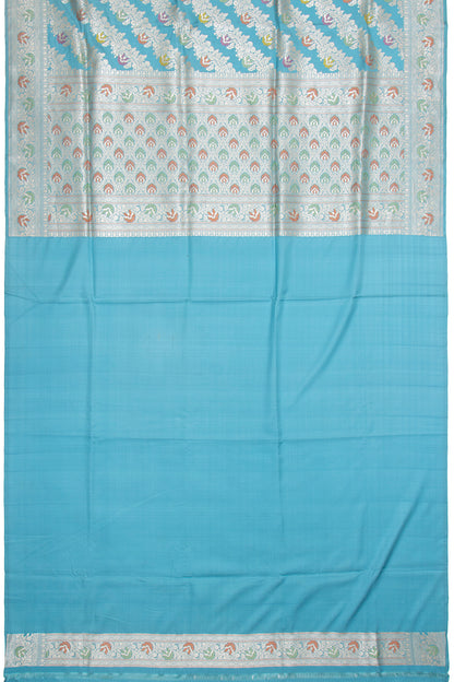 Banarasi Silk Kadwa Jaal Sky Blue Saree