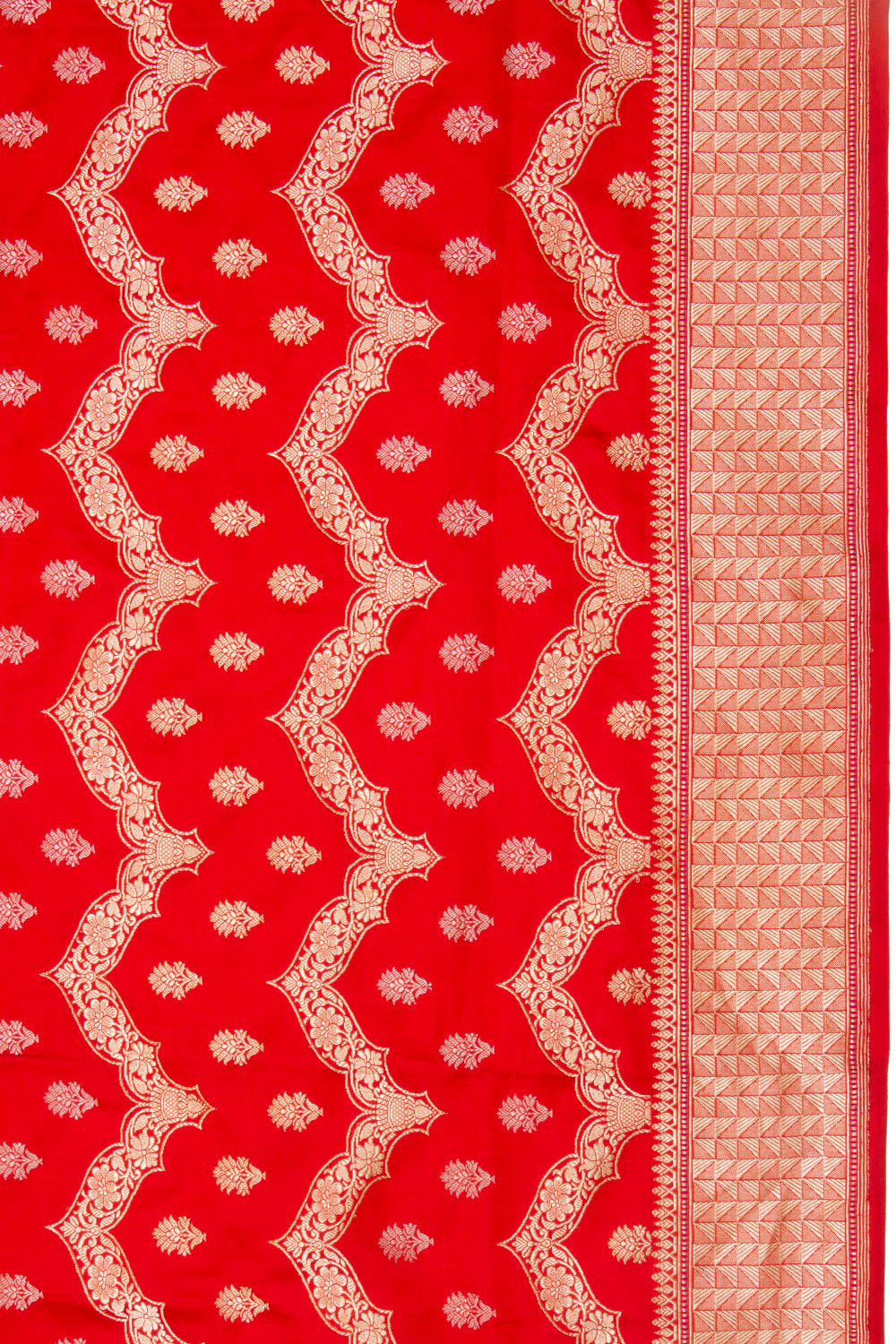 Banarasi Silk Brocade Red Saree