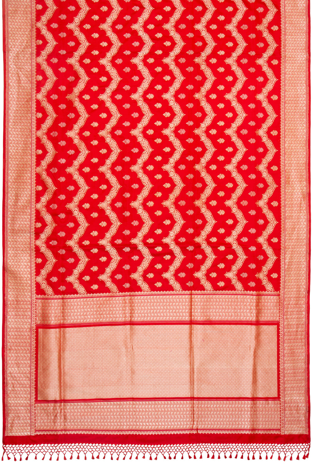 Banarasi Silk Brocade Red Saree
