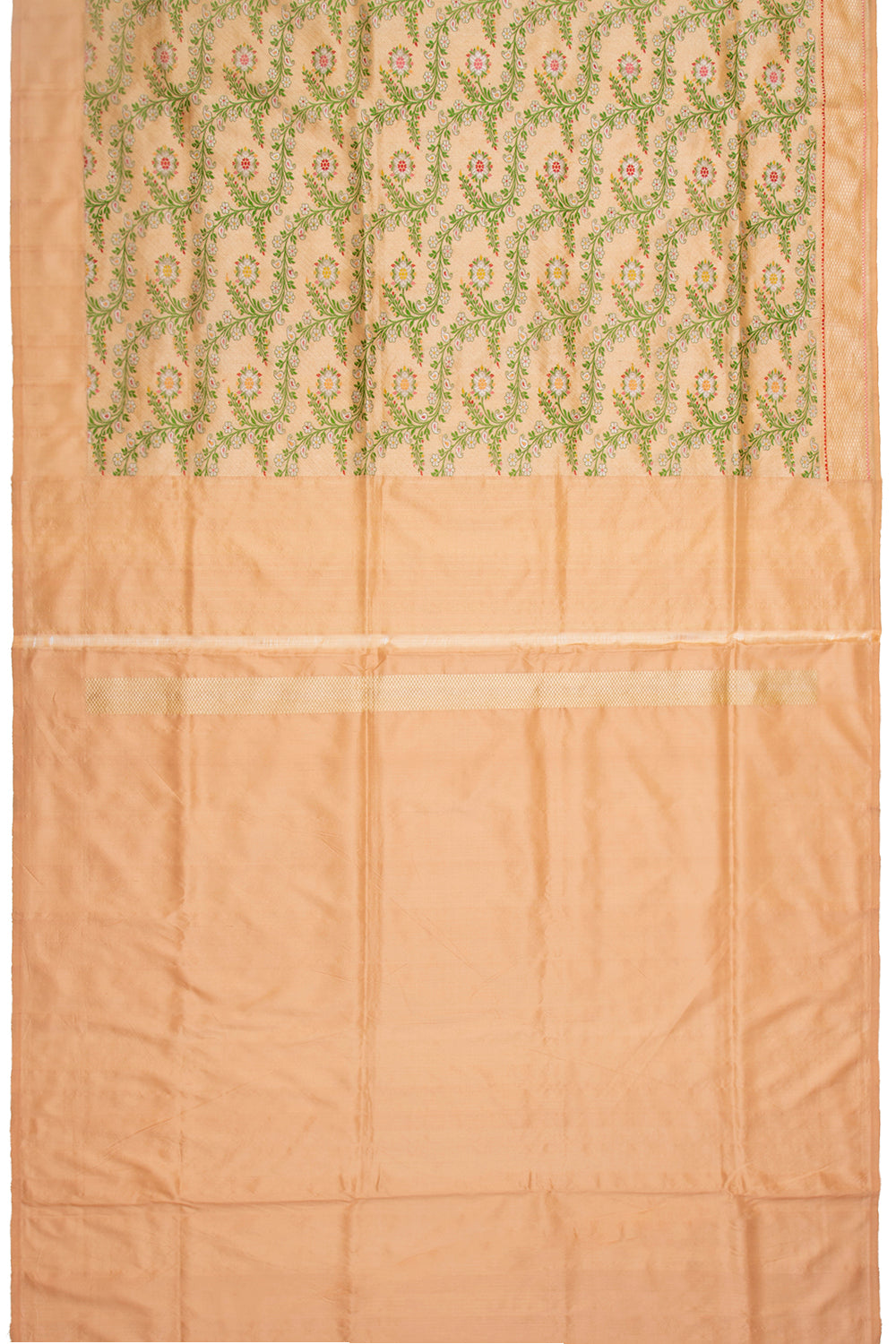 Banarasi Silk Tissue Kadwa Jaal Gold Saree