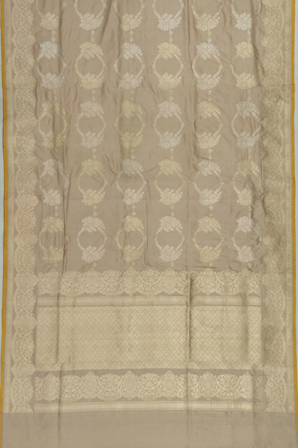 Banarasi Silk Jaal Snuff Saree