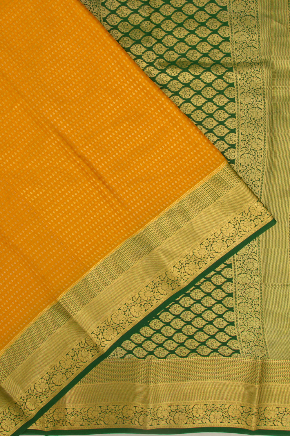 Binny Silk Jacquard And Butta Mustard Yellow Saree