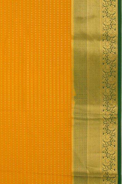 Binny Silk Jacquard And Butta Mustard Yellow Saree