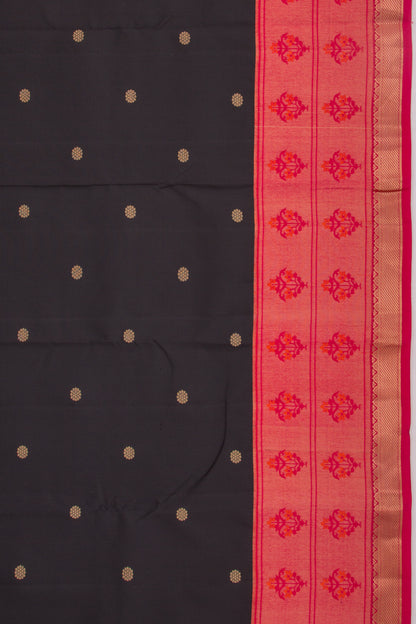 Kanchipuram Silk Butta Black Saree