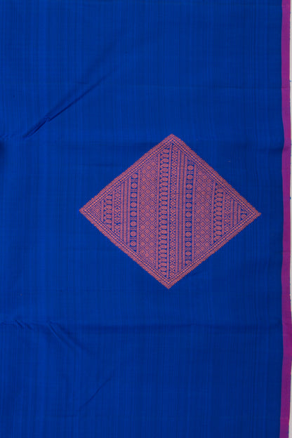 Kanchipuram Silk Butta Dark Blue Saree
