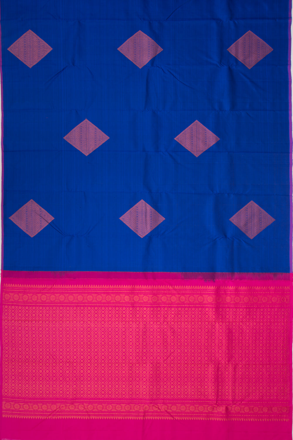 Kanchipuram Silk Butta Dark Blue Saree