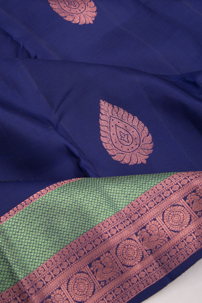 Taranga Kanchi Silk Butta Dark Blue Saree
