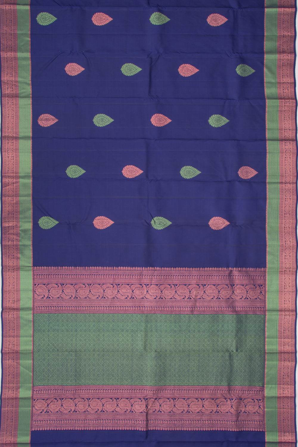 Taranga Kanchi Silk Butta Dark Blue Saree