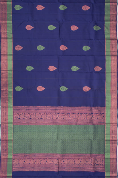 Taranga Kanchi Silk Butta Dark Blue Saree