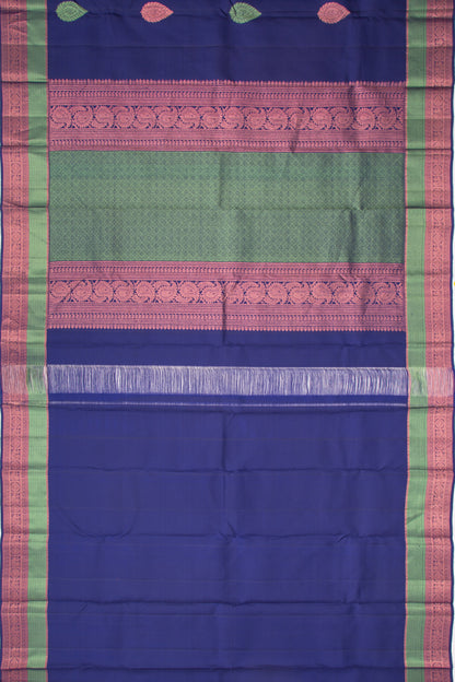 Taranga Kanchi Silk Butta Dark Blue Saree