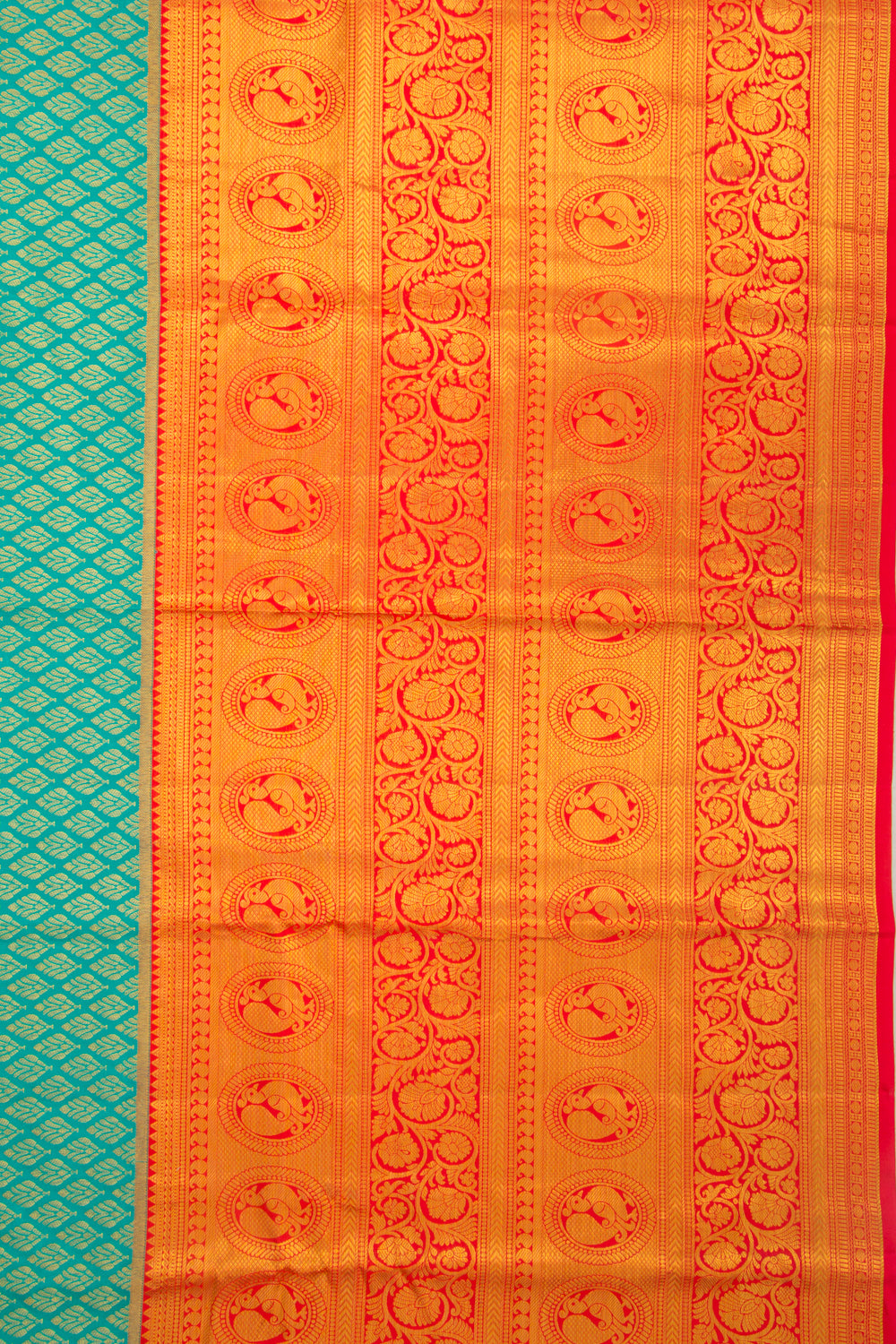 Taranga Kanchi Silk Brocade Blue Saree