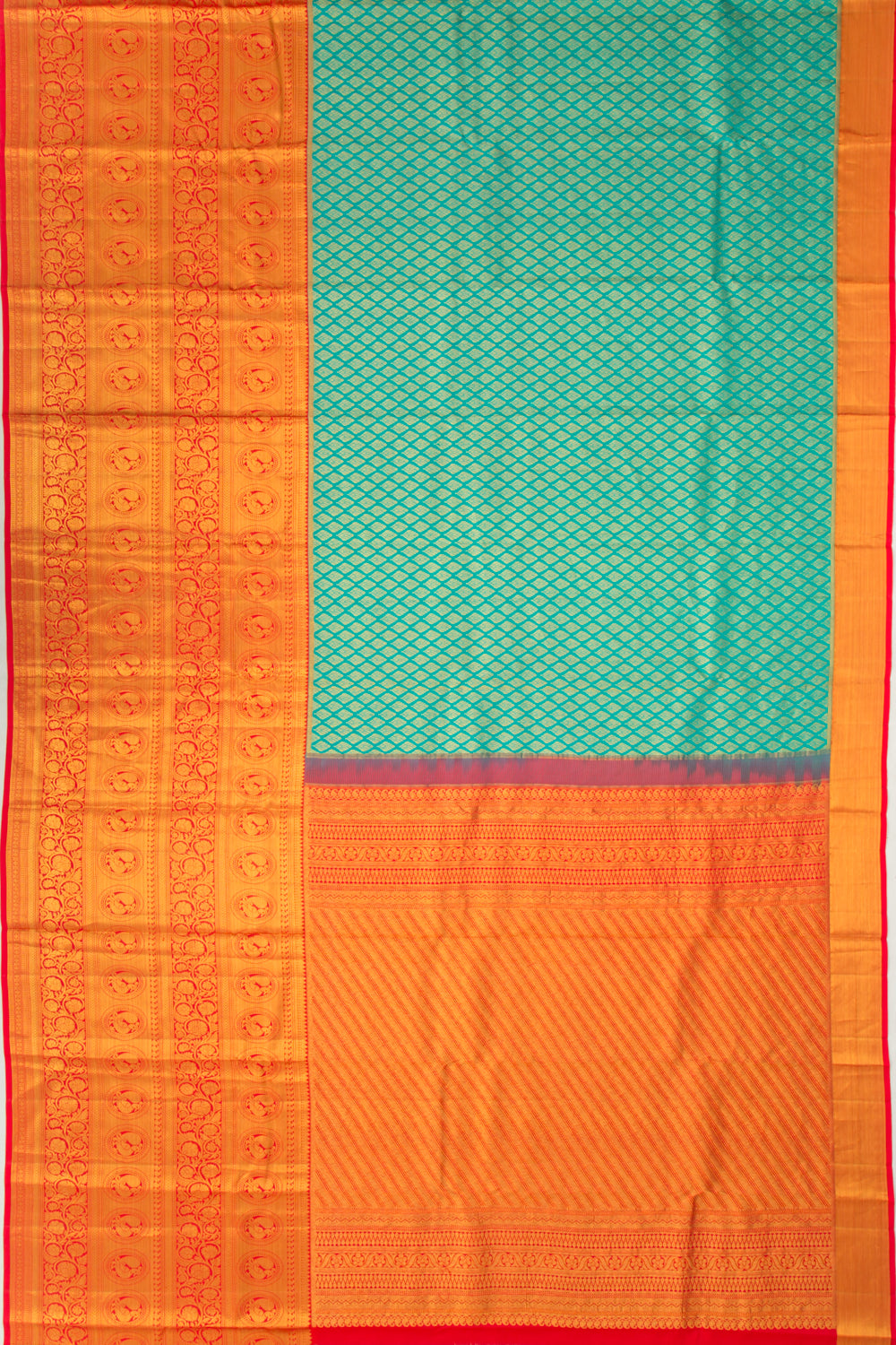 Taranga Kanchi Silk Brocade Blue Saree