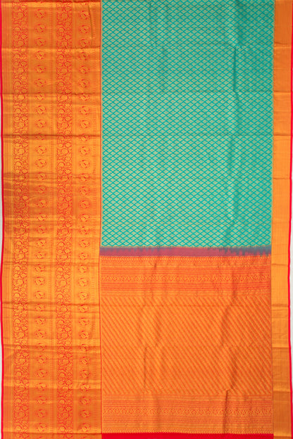 Taranga Kanchi Silk Brocade Blue Saree