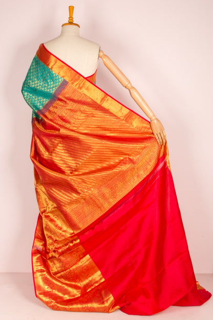 Taranga Kanchi Silk Brocade Blue Saree