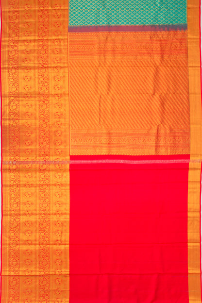 Taranga Kanchi Silk Brocade Blue Saree