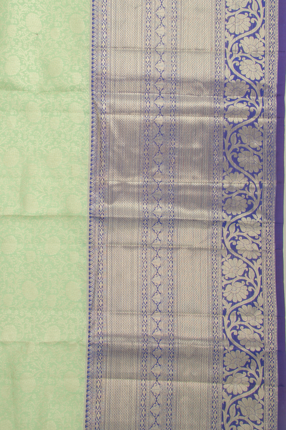 Taranga Kanchi Silk Brocade Pastel Green Saree