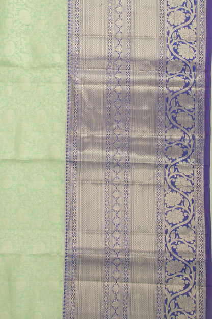 Taranga Kanchi Silk Brocade Pastel Green Saree