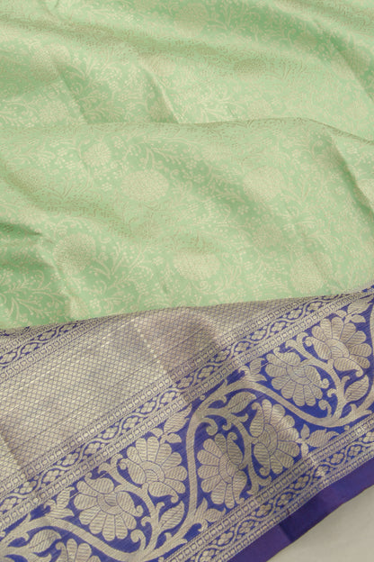 Taranga Kanchi Silk Brocade Pastel Green Saree