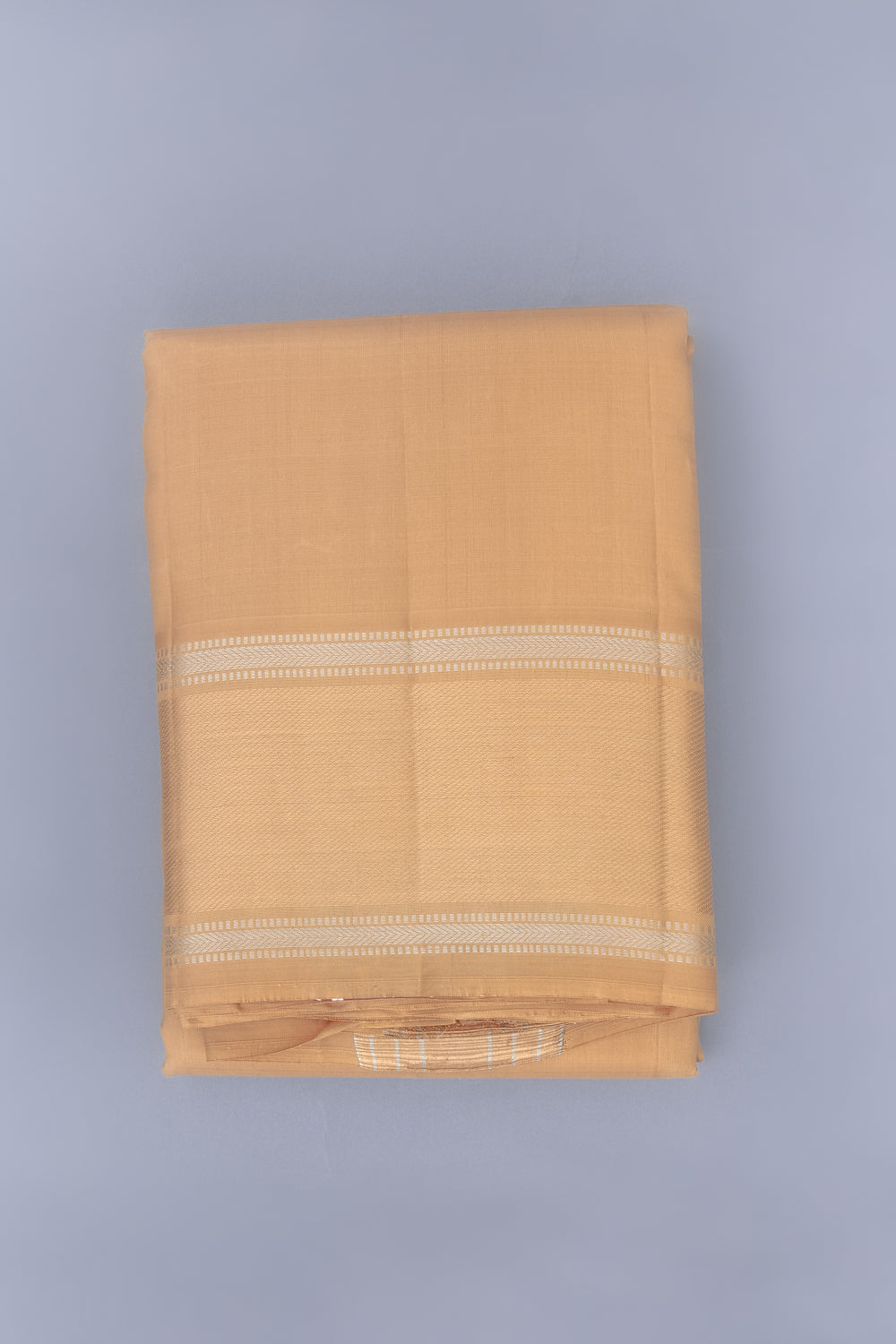 Kanchipuram Silk Plain Sandalwood Dhoti 10X3 Muzham