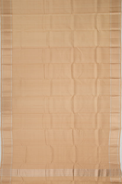 Kanchipuram Silk Plain Sandalwood Dhoti 10X3 Muzham