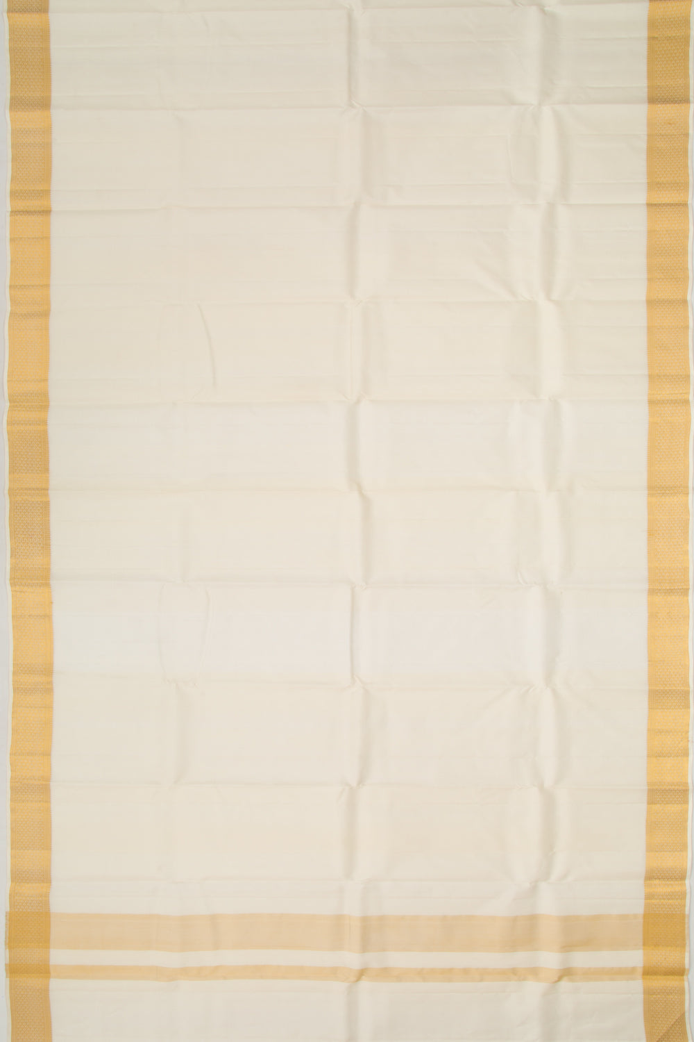 Kanchipuram Silk Plain White Dhoti 9X3 Muzham