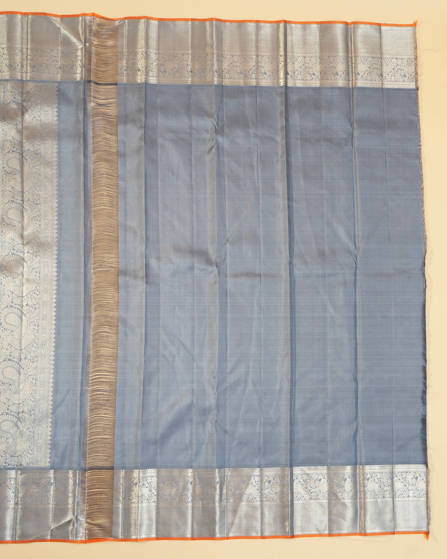 Kanchipuram Silk Brocade Lavender Saree