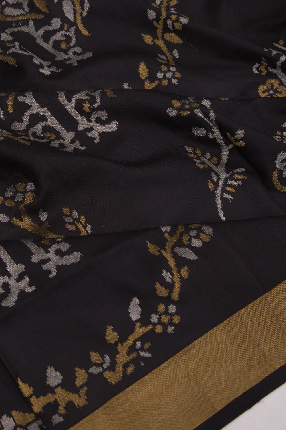 Uppada Silk Jamdani Black Dupatta