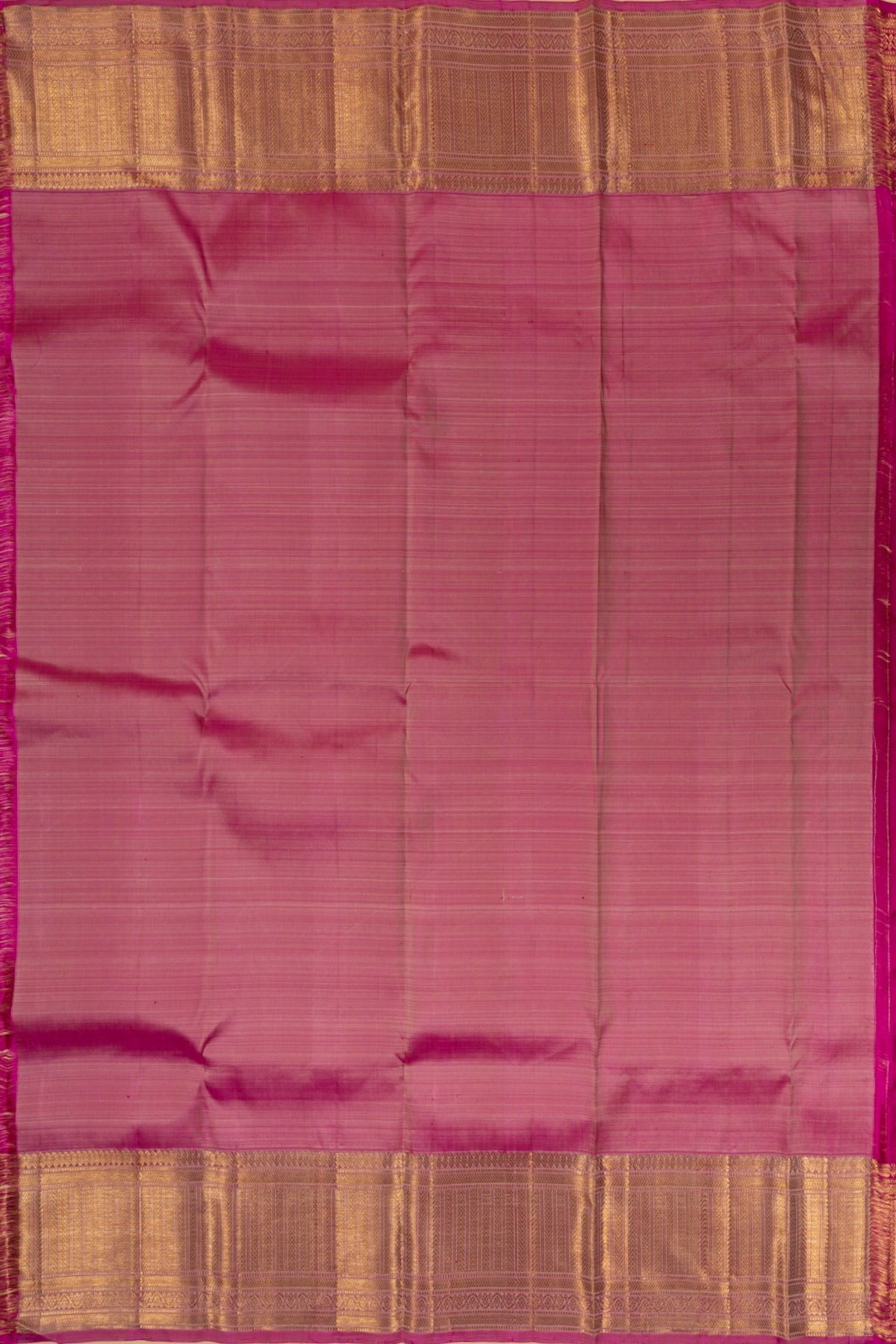 Kanchipuram Silk Brocade Cream Saree