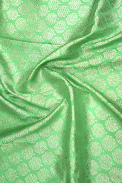 Kanchipuram Silk Brocade Sea Green Saree