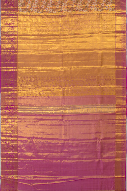 Taranga Kanchi Silk Tissue Jaal Orange Saree