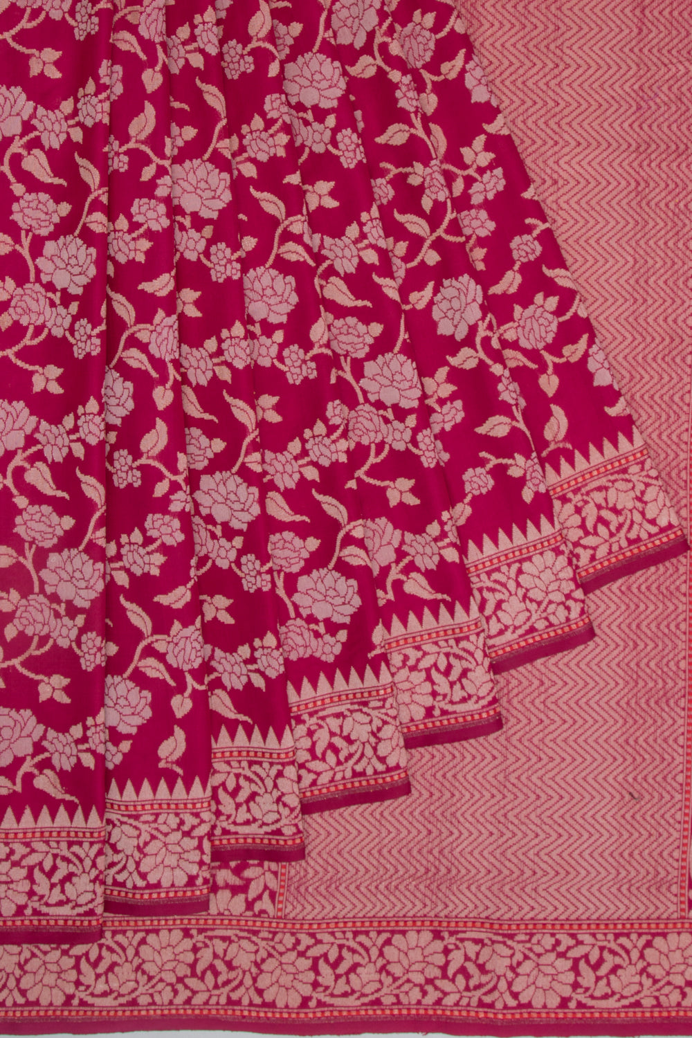 Banarasi Silk Jamdani All Over Purple Saree