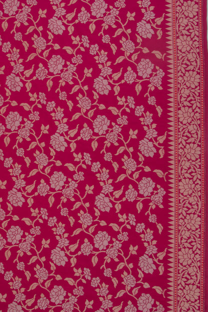 Banarasi Silk Jamdani All Over Purple Saree