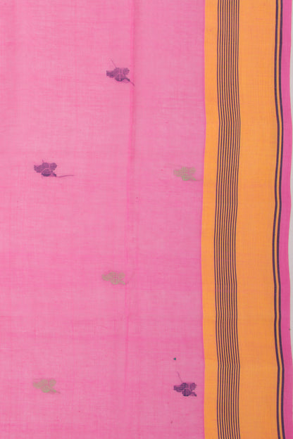 Chettinad Cotton Butta Pink Saree