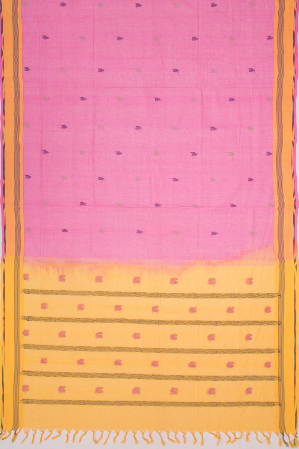 Chettinad Cotton Butta Pink Saree