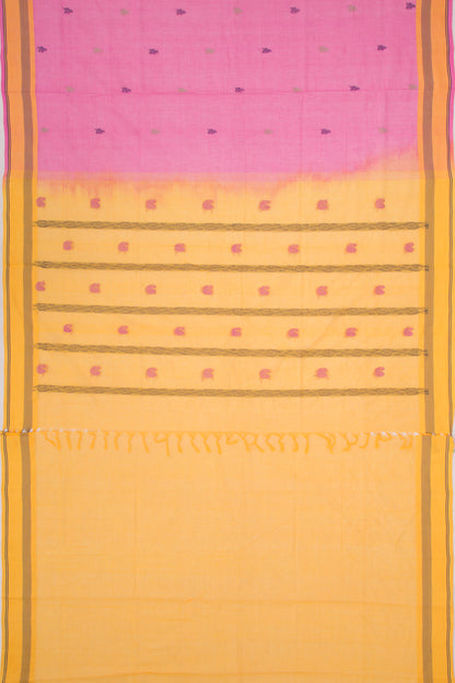 Chettinad Cotton Butta Pink Saree