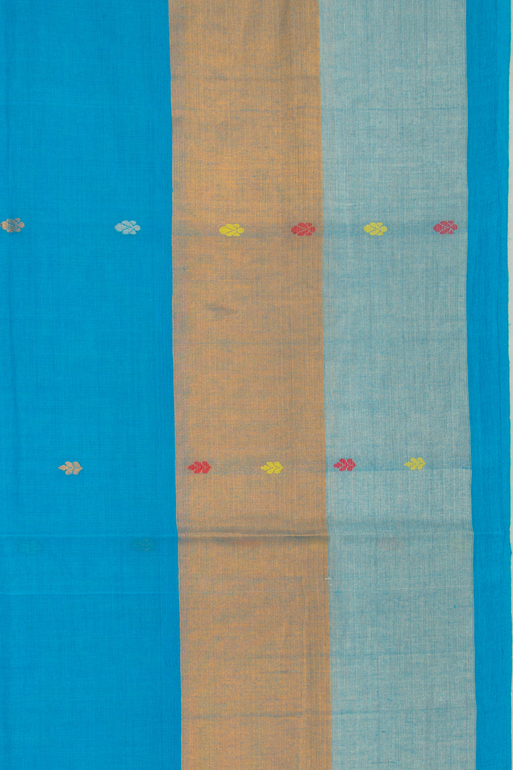 Chettinad Cotton Butta Sky Blue Saree