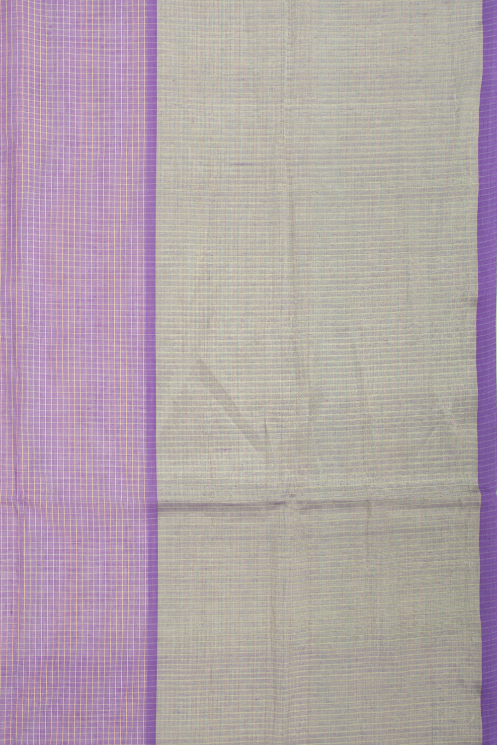 Chettinad Cotton Checks Lavender Saree