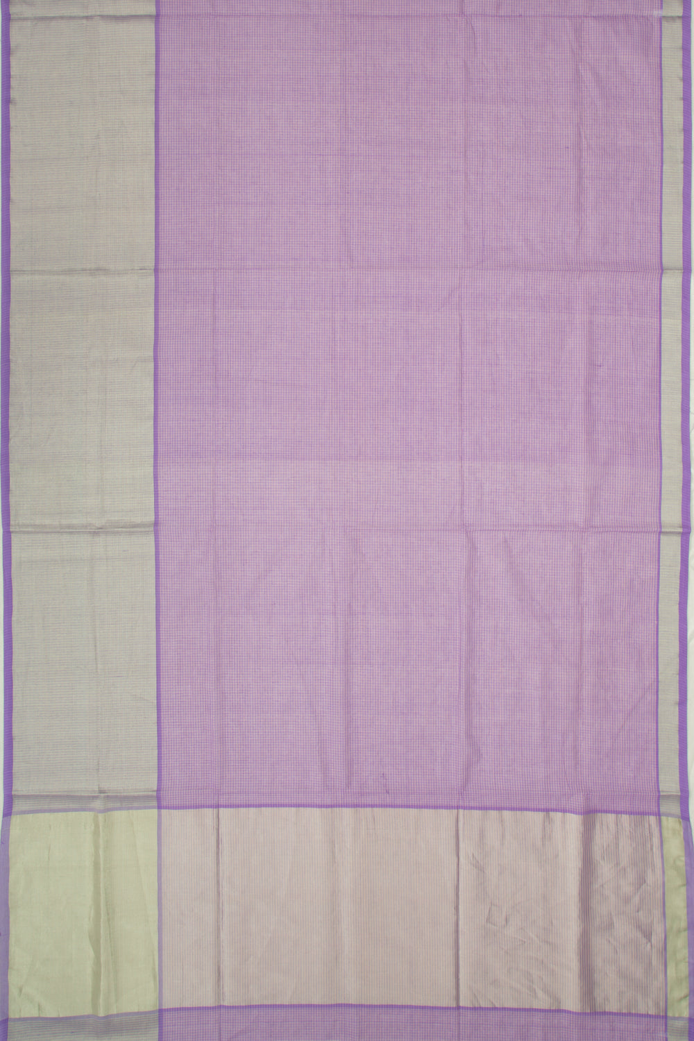 Chettinad Cotton Checks Lavender Saree