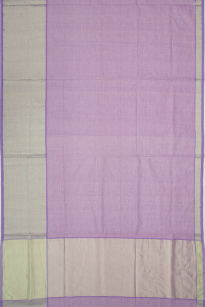Chettinad Cotton Checks Lavender Saree