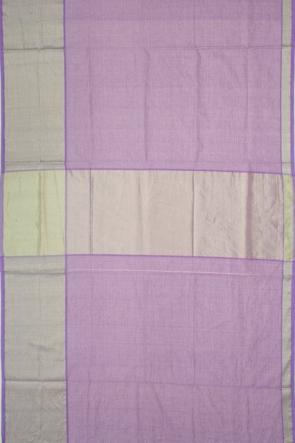 Chettinad Cotton Checks Lavender Saree
