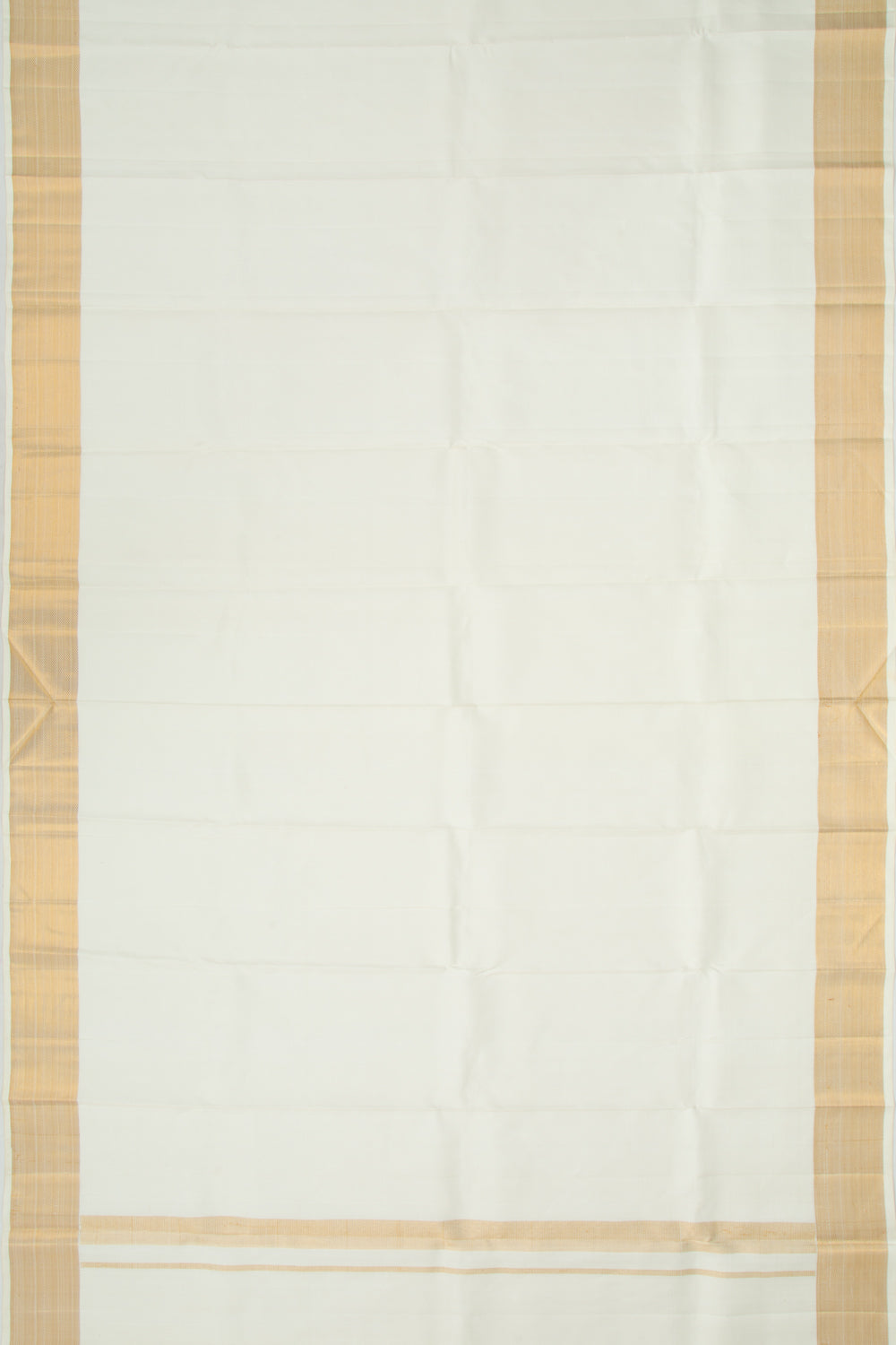 Kanchipuram Silk Plain White Dhoti 9X3 Muzham