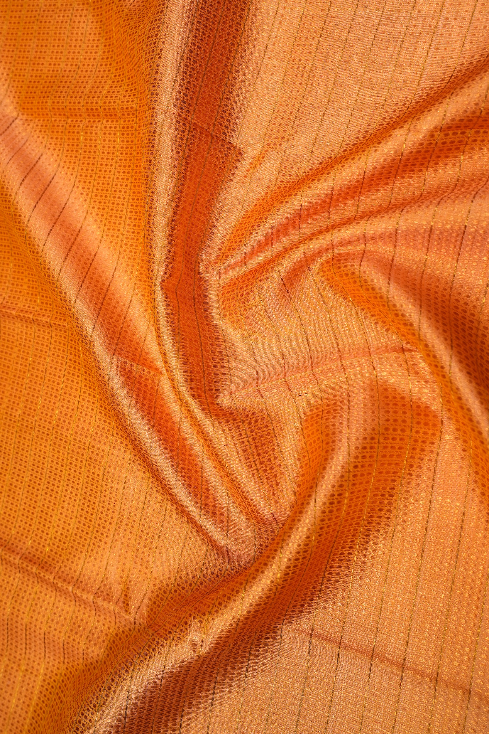 Kanchipuram Silk Checks And Butta Mustard Yellow Saree