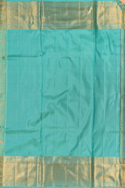 Kanchipuram Silk Jaal Blue Saree