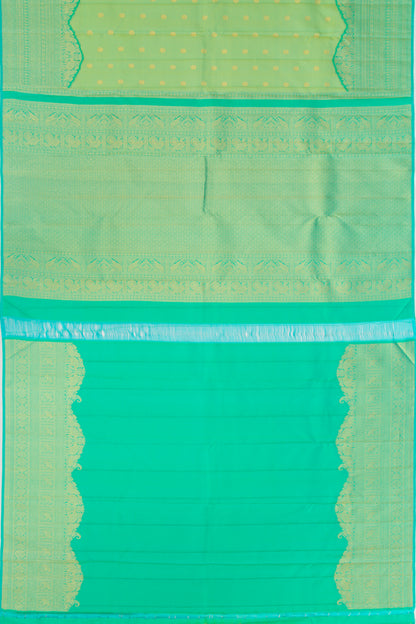 Kanchipuram Silk Butta Green Saree