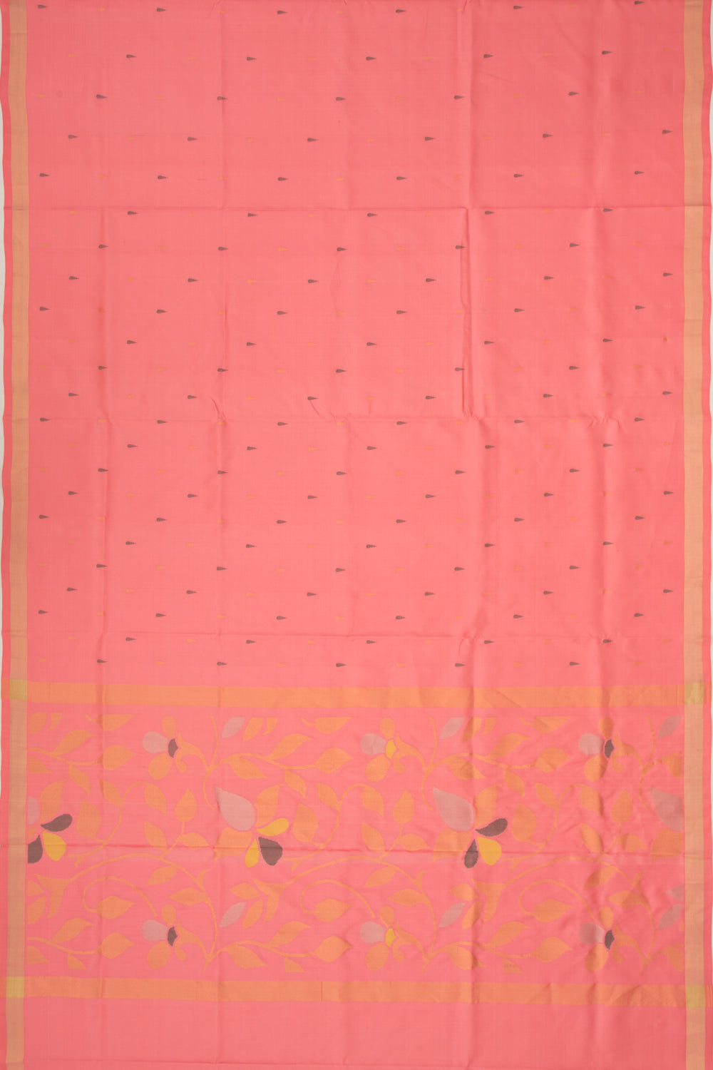 Uppada Silk Butta Peach Saree