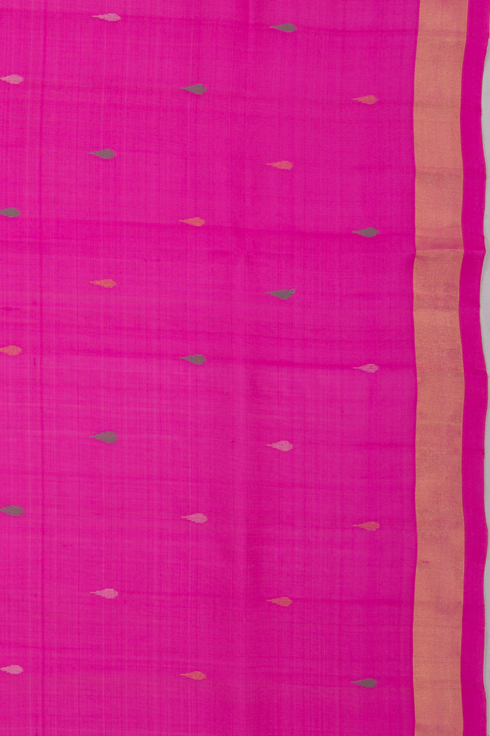 Uppada Silk Butta Magenta Pink Saree