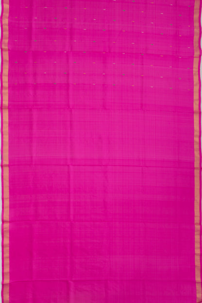 Uppada Silk Butta Magenta Pink Saree