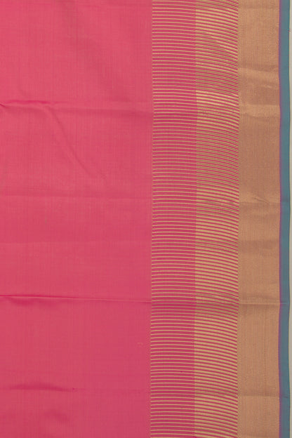 Taranga Kanchi Silk Plain Pink Saree